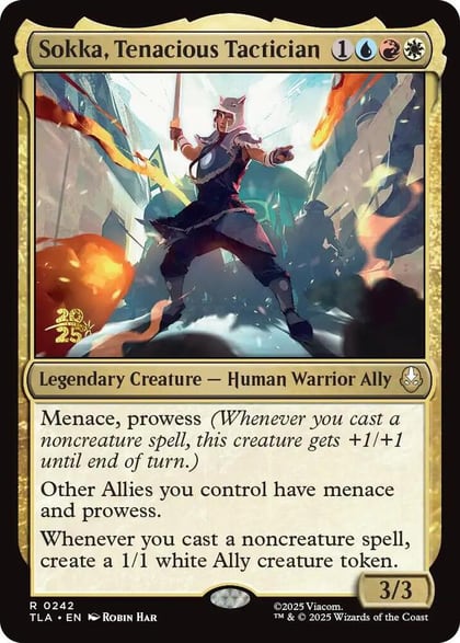 Sokka, Tenacious Tactician, Prerelease Cards 242