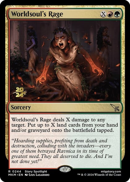 Worldsoul's Rage, Prerelease Cards 244