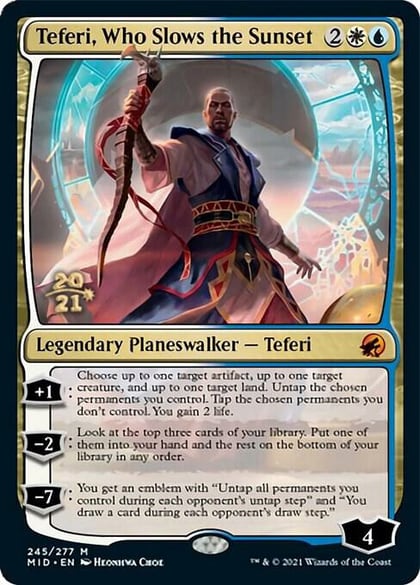 Teferi, Who Slows the Sunset, Prerelease Cards 245