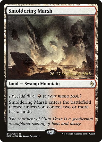 Smoldering Marsh, Prerelease Cards 247