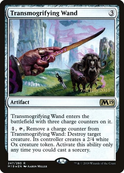 Transmogrifying Wand, Prerelease Cards 247