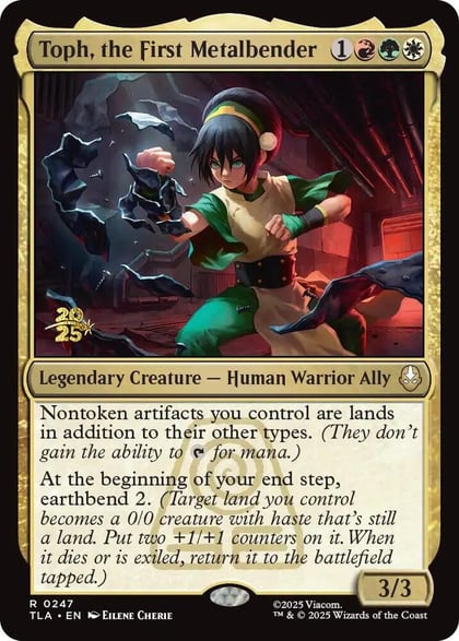 Toph, the First Metalbender, Prerelease Cards 247