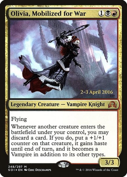 Olivia, Mobilized for War, Prerelease Cards 248