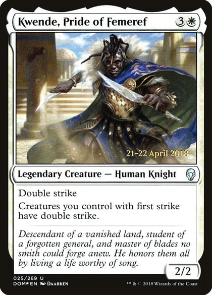 Kwende, Pride of Femeref, Prerelease Cards 25
