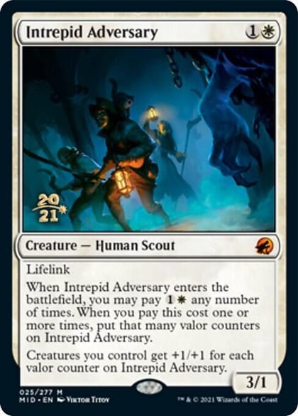 Intrepid Adversary, Prerelease Cards 25