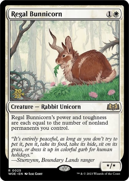Regal Bunnicorn, Prerelease Cards 25