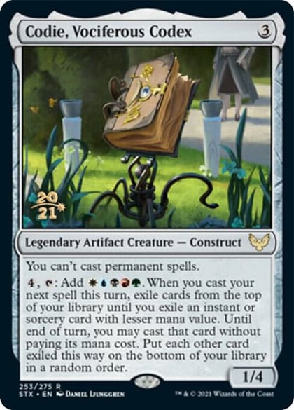 Codie, Vociferous Codex, Prerelease Cards 253