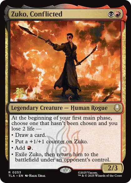 Zuko, Conflicted, Prerelease Cards 253