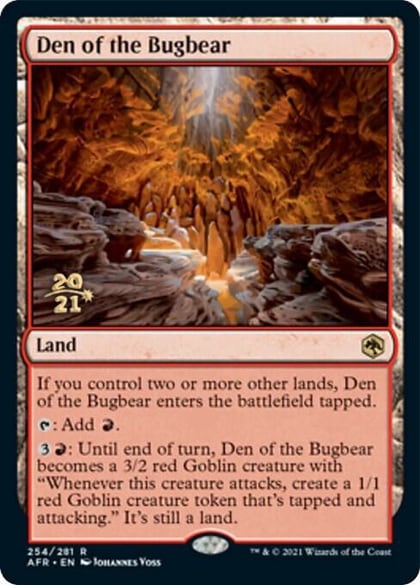 Den of the Bugbear, Prerelease Cards 254