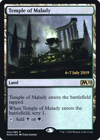 Temple of Malady (M20), Prerelease Cards 254