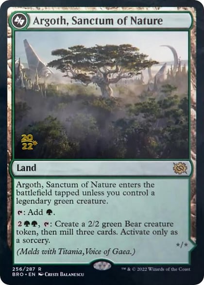Argoth, Sanctum of Nature, Prerelease Cards 256