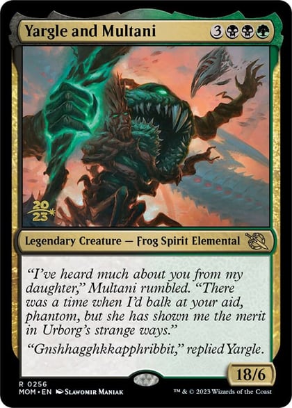Yargle and Multani, Prerelease Cards 256
