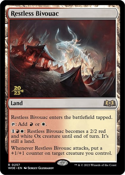 Restless Bivouac, Prerelease Cards 257