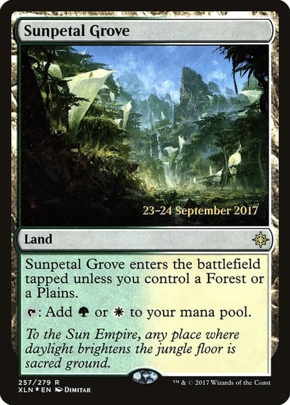 Sunpetal Grove, Prerelease Cards 257