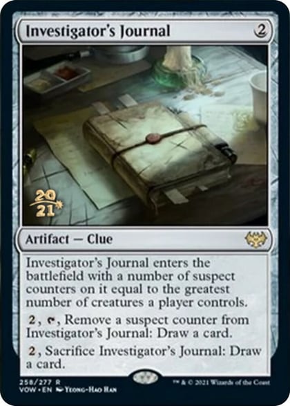 Investigator's Journal, Prerelease Cards 258