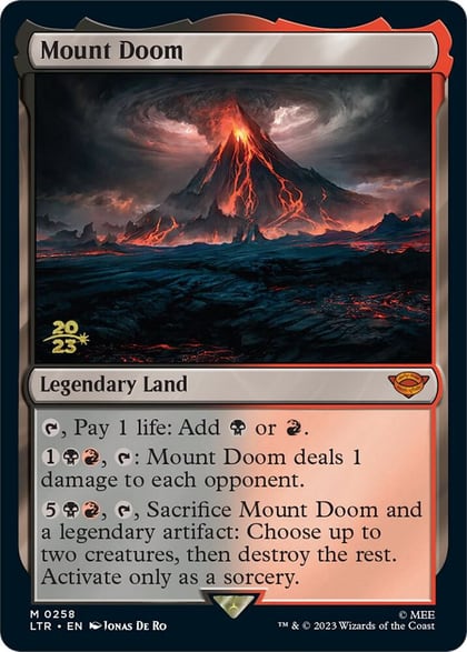 Mount Doom, Prerelease Cards 258