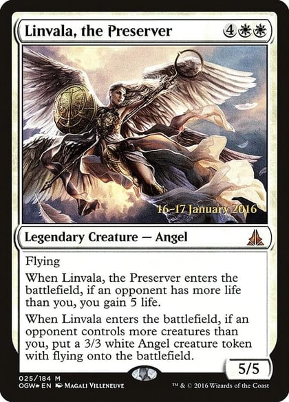 Linvala, the Preserver, Prerelease Cards 25