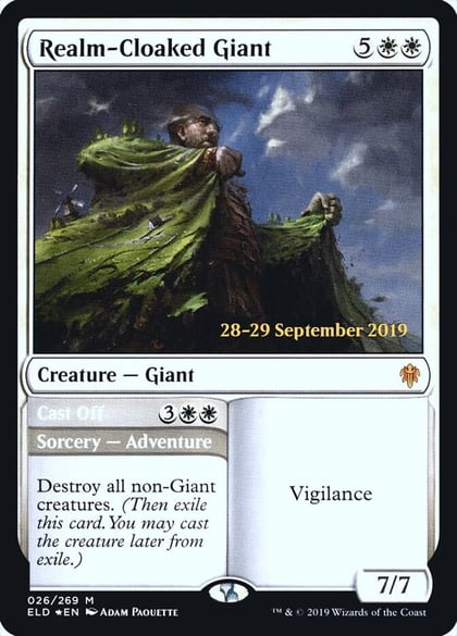 Realm-Cloaked Giant, Prerelease Cards 26
