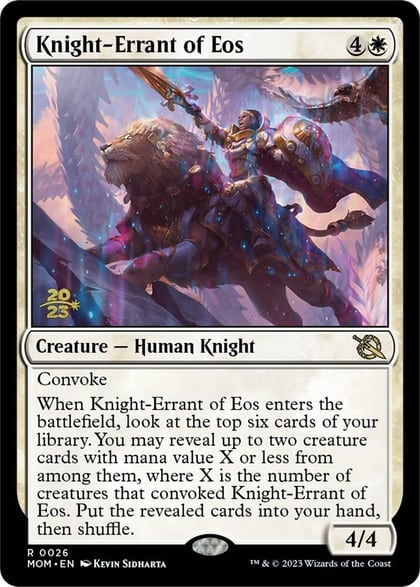 Knight-Errant of Eos, Prerelease Cards 26