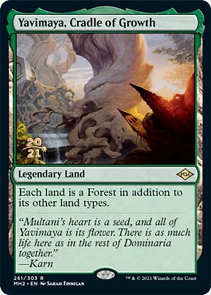 Yavimaya, Cradle of Growth, Prerelease Cards 261