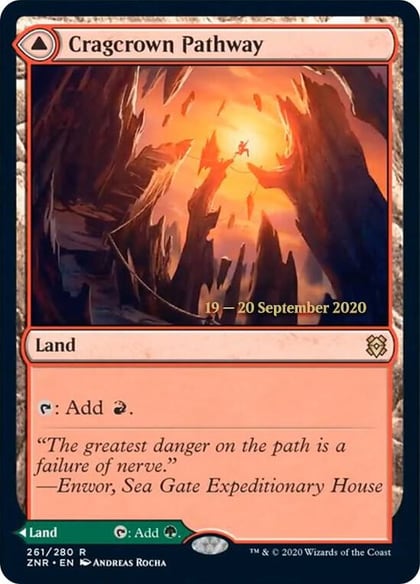 Cragcrown Pathway, Prerelease Cards 261