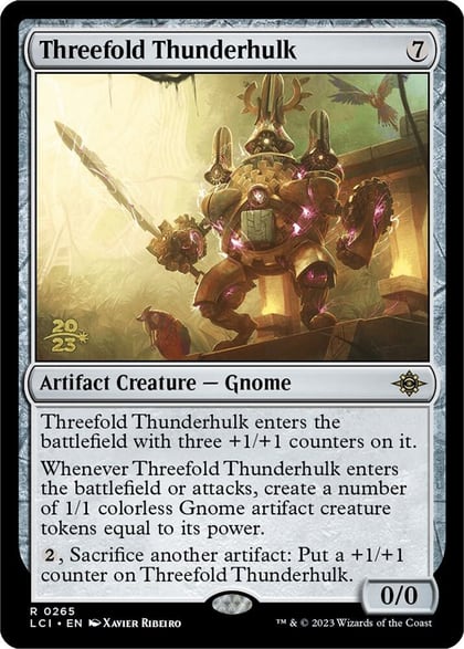 Threefold Thunderhulk, Prerelease Cards 265