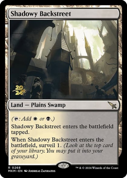 Shadowy Backstreet, Prerelease Cards 268