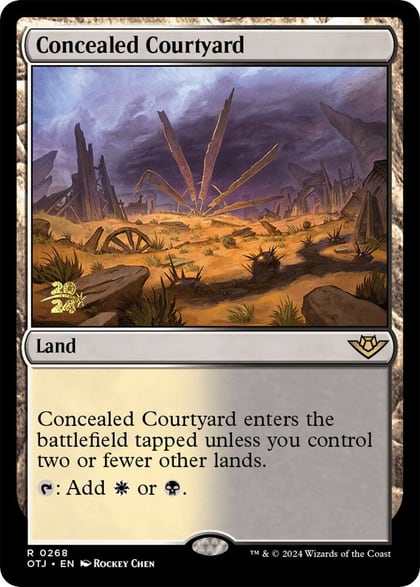 Concealed Courtyard (OTJ), Prerelease Cards 268