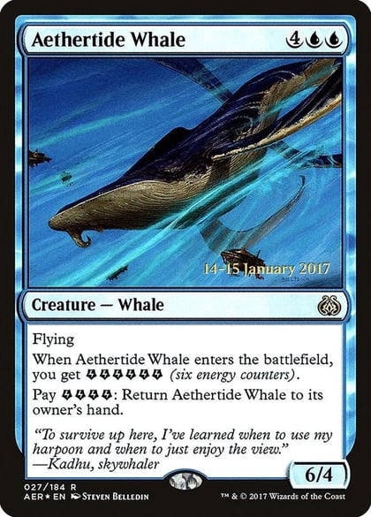 Aethertide Whale, Prerelease Cards 27