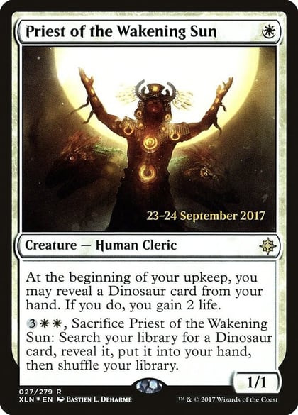 Priest of the Wakening Sun, Prerelease Cards 27