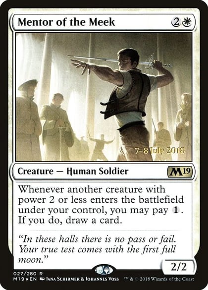 Mentor of the Meek, Prerelease Cards 27