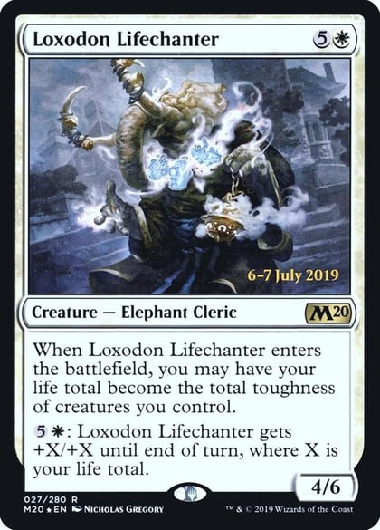 Loxodon Lifechanter, Prerelease Cards 27
