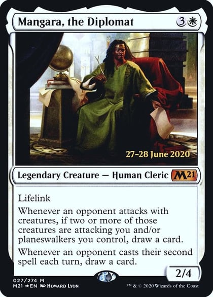 Mangara, the Diplomat, Prerelease Cards 27