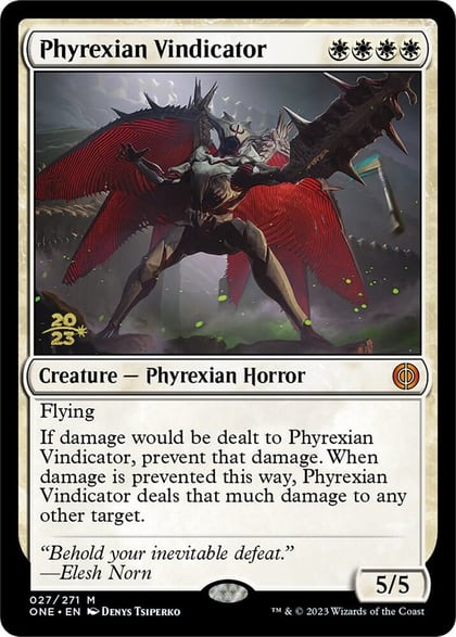 Phyrexian Vindicator, Prerelease Cards 27