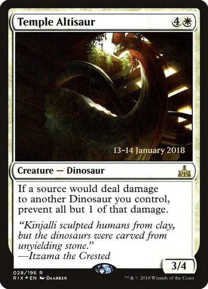 Temple Altisaur, Prerelease Cards 28