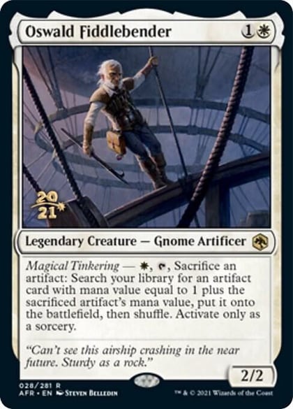 Oswald Fiddlebender, Prerelease Cards 28