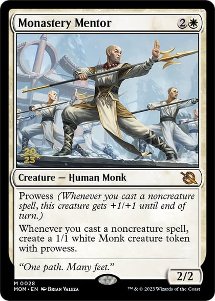 Monastery Mentor, Prerelease Cards 28