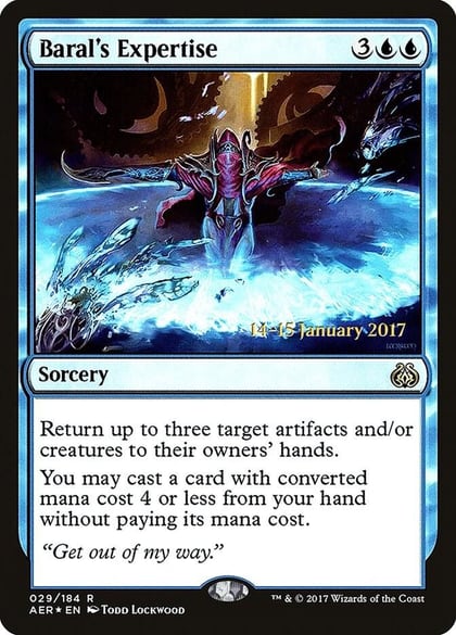 Baral's Expertise, Prerelease Cards 29