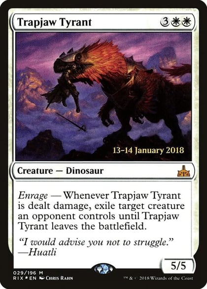 Trapjaw Tyrant, Prerelease Cards 29