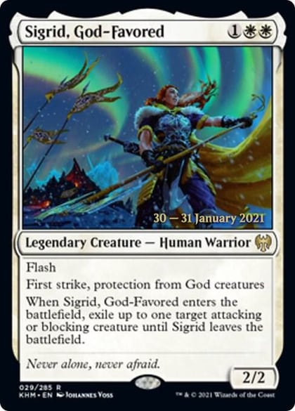 Sigrid, God-Favored, Prerelease Cards 29