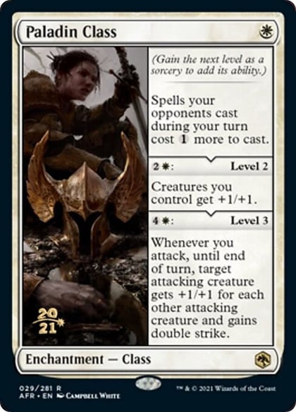 Paladin Class, Prerelease Cards 29