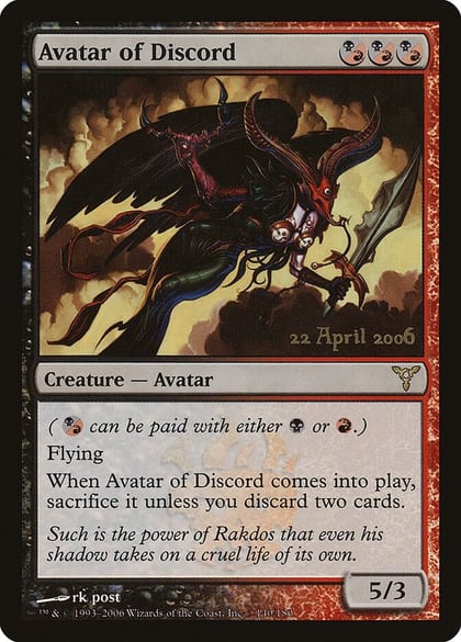 Avatar of Discord, Prerelease Cards 29