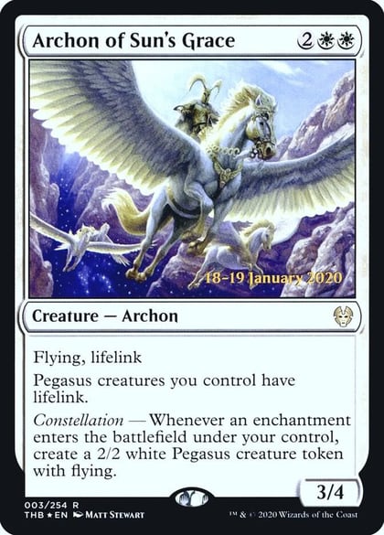 Archon of Sun's Grace, Prerelease Cards 3