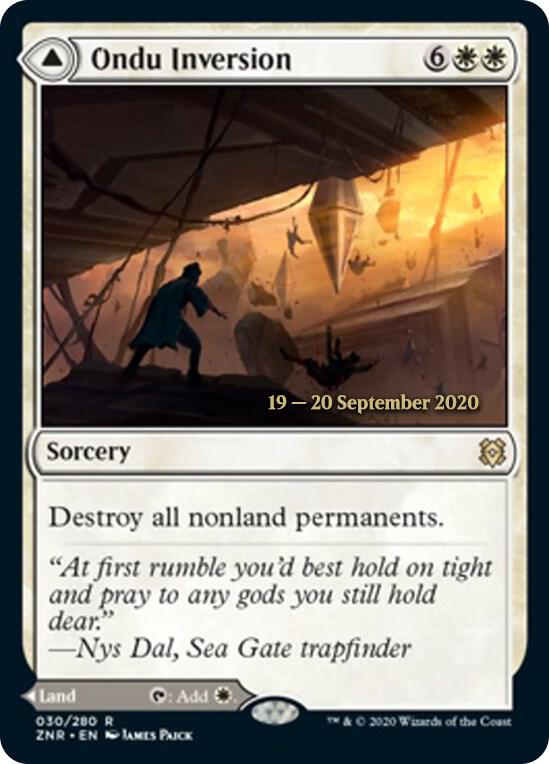 Ondu Inversion, Prerelease Cards 30