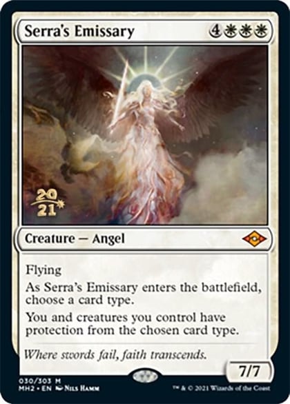 Serra's Emissary, Prerelease Cards 30