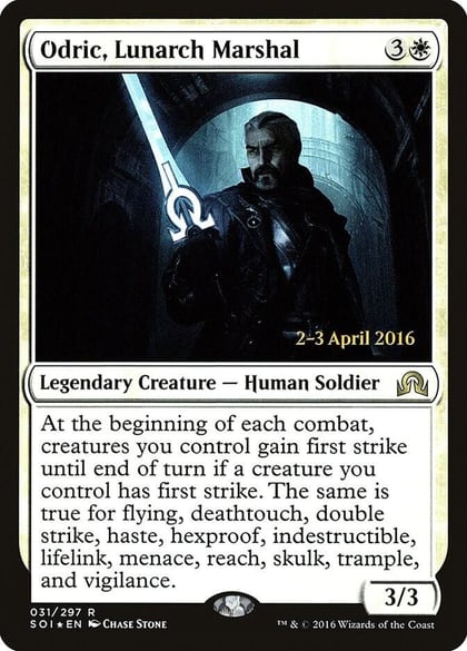 Odric, Lunarch Marshal, Prerelease Cards 31