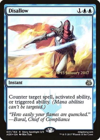 Disallow, Prerelease Cards 31