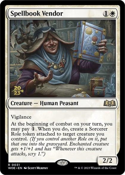 Spellbook Vendor, Prerelease Cards 31