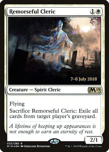 Remorseful Cleric, Prerelease Cards 33