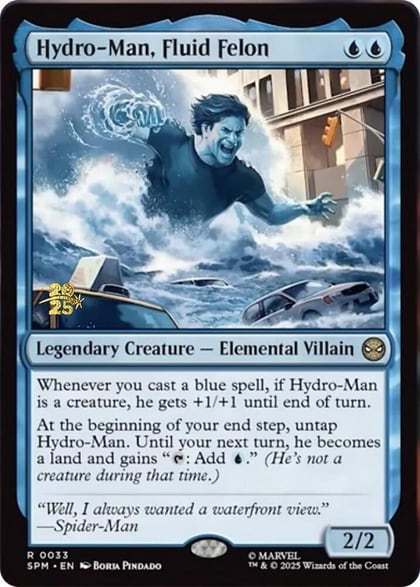 Hydro-Man, Fluid Felon, Prerelease Cards 33
